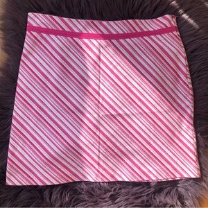 STRIPED SKIRT Pink and White Striped Women's Skirt Y2K CHADO BRAND